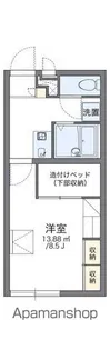 レオパレス中島【203号室】の間取り