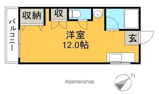 1Rの間取り画像