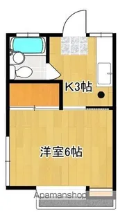 レジデンスモチヅキB棟【213号号室】の間取り