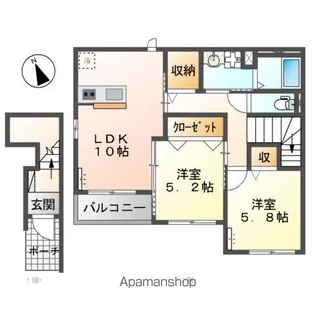 ルピナス【2階】の間取り