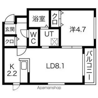 ヴィヴァルディL・A【5階】の間取り