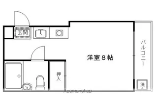 花園マンション【101号室】の間取り