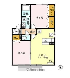 トマトヒルズ B棟【2階】の間取り