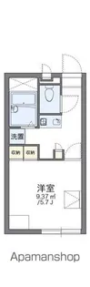 レオパレス南竹屋【2階】の間取り