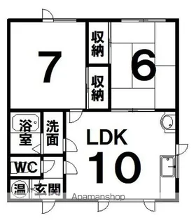 ハイツT&T【2階】の間取り