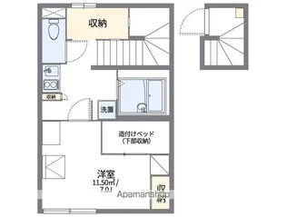 レオパレスボナール【2階】の間取り