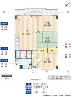 本田コーポ【4階】の間取り