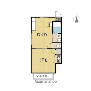 プルミエール高砂【207号室】の間取り