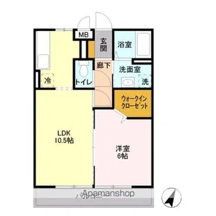 スカイシティ・ベルテ【2階】の間取り