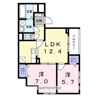 メゾン・ド・ルミエール【2階】の間取り