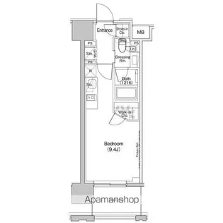 ザ・パークハビオ上北沢【10階】の間取り