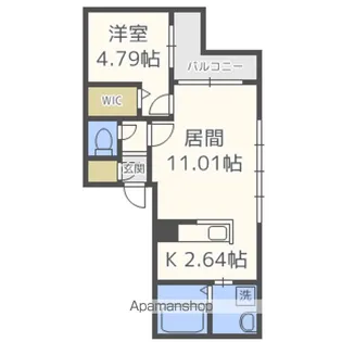 ビッグレジデンス美園Ⅱ【2階】の間取り