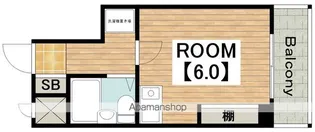 マンション輝【806号室】の間取り