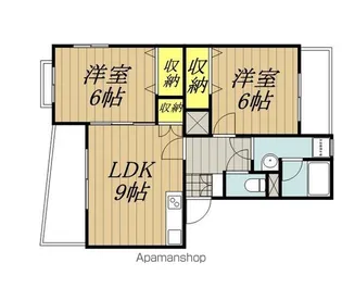 ガーデンハイム樗 3番館【3-301号室】の間取り