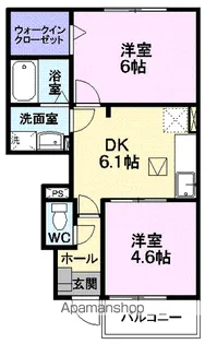 ソール・オリエンスB【1階】の間取り