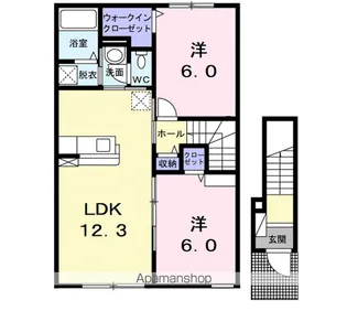 クレア【2階】の間取り