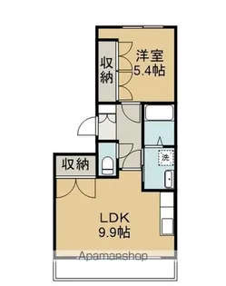 ヴィラ シェトワ【1階】の間取り