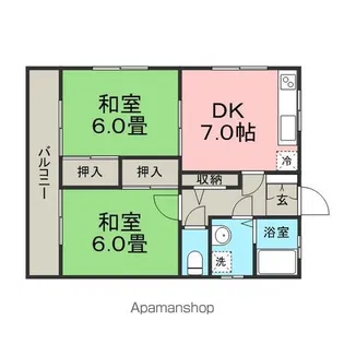 ボーネン21【2階】の間取り