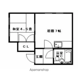 ホワイトビルA【505号室】の間取り