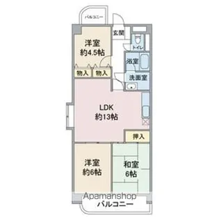 エレガンスマインⅢ【3階】の間取り