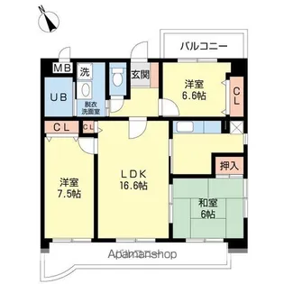 ベリーテ【2階】の間取り
