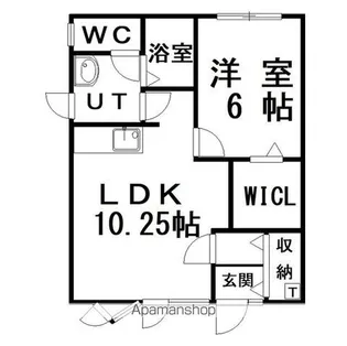 エーコー若松ビル(17−17)【2階】の間取り