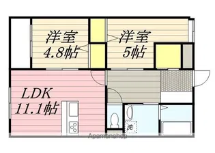 ヴェルデKITATERA【4階】の間取り