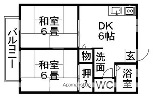 ニューシティ恵【105号室】の間取り