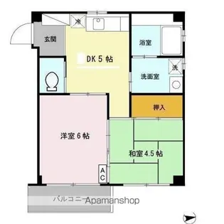 ロイヤルプラザ【3D号室】の間取り