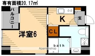 アランシア鶴見【2階】の間取り