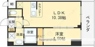プレジオ武庫川ASIAN【6階】の間取り