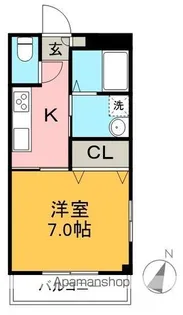SHELLY APARTMENT【3階】の間取り