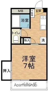 メラベルデS【3階】の間取り