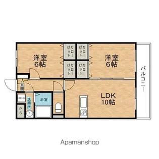 エクセレント小山【305号室】の間取り