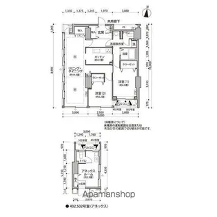 東雲キャナルコートCODAN11号棟【4階】の間取り