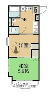 マルイブーゲンビリア【5階】の間取り