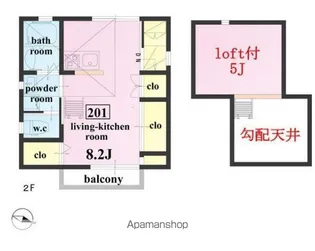 WOODY PARK【2階】の間取り