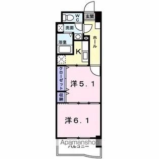 福岡県福岡市東区筥松新町【マンション】の間取り