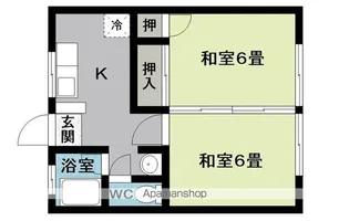 第二山和荘【1階】の間取り