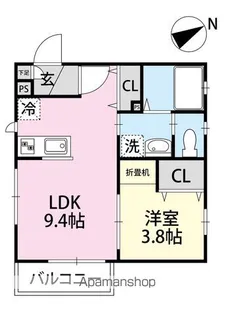 セントラル半田中央N棟【301号室】の間取り