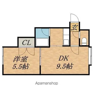 クリスタル弐番館【203号室】の間取り
