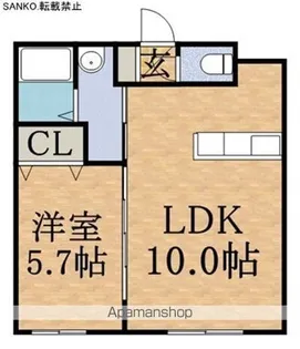 SPERANZA KITAMARUYAMA(スペランツァ北円山)【4階】の間取り