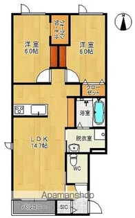 AP FELICO【2B号室】の間取り