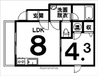 エクセラン【102号室】の間取り