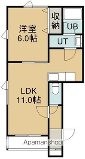 アンダンテⅣ【201号室】の間取り