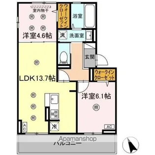 セゾン箱崎宮前【3階】の間取り