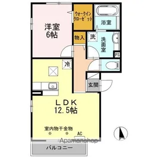 ルシオール YAMADA【1階】の間取り