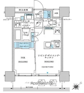 プレミスト板橋【14階】の間取り