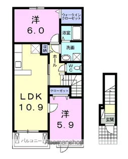 アブソリュート リーベ【2階】の間取り