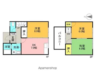 CAP’Sテラス【4号室号室】の間取り